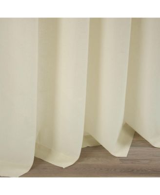 Belgian Flax Prewashed Linen Rich Cotton Blend Window Curtain Panel