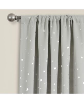 Star Blackout Window Curtain Panels