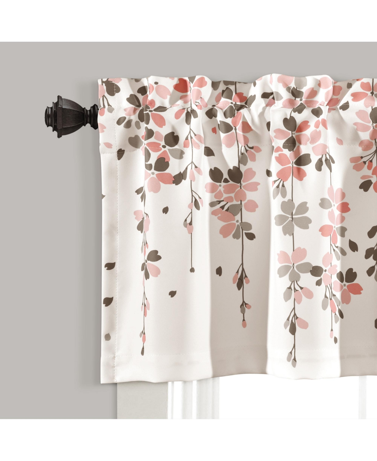 Lush Decor Weeping Flower Light Filtering Valance