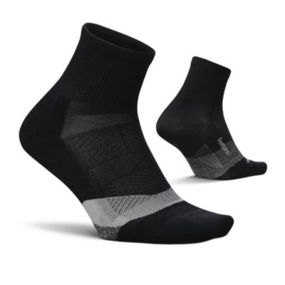 Men's Elite Light Cushion Quarter Solid - Sport Sock with Targeted Compression