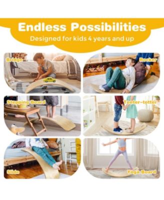 Versatile Wobble Board for Kids and Adults - Balance Training and Exercise Tool