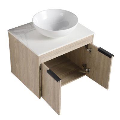 Streamdale 24" Modern Design Float Bathroom Vanity With Ceramic Basin Set