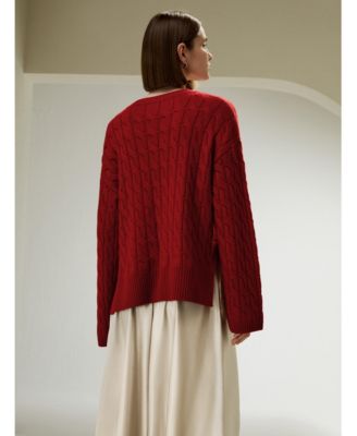 Women's Ultrafine Merino Wool Crewneck Sweater