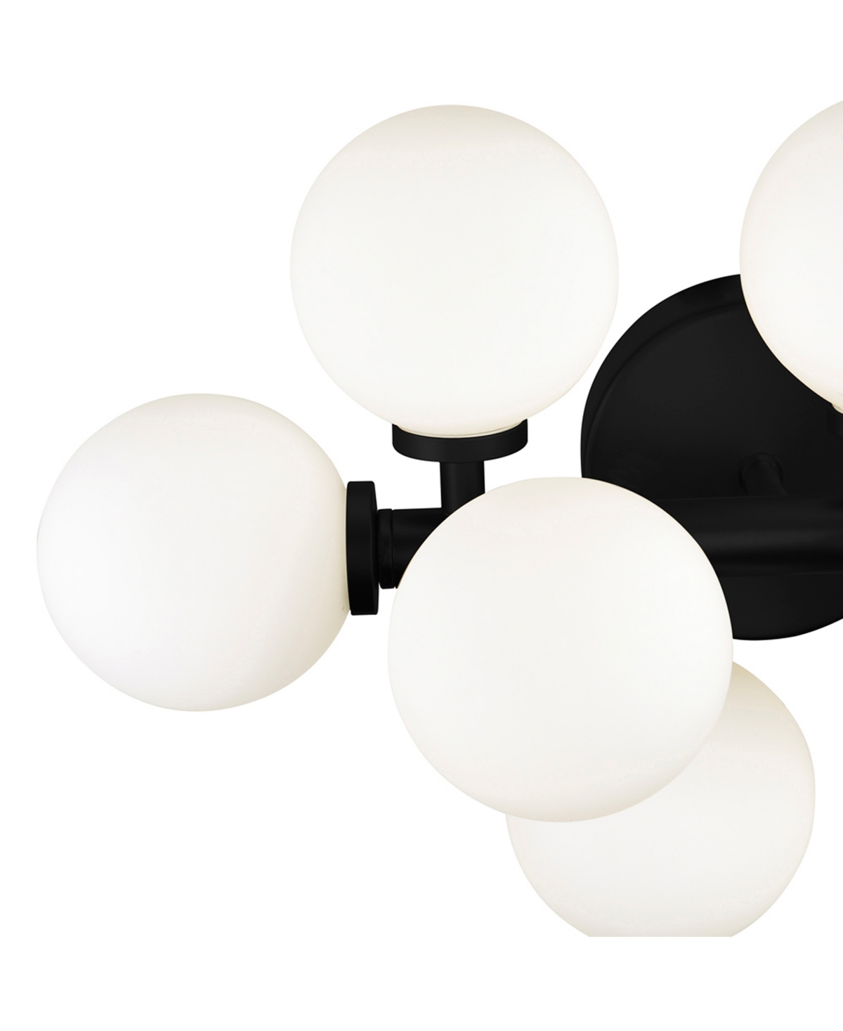 Shop Cwi Lighting 12" Metal Arya 8 Light Wall Sconce In Black