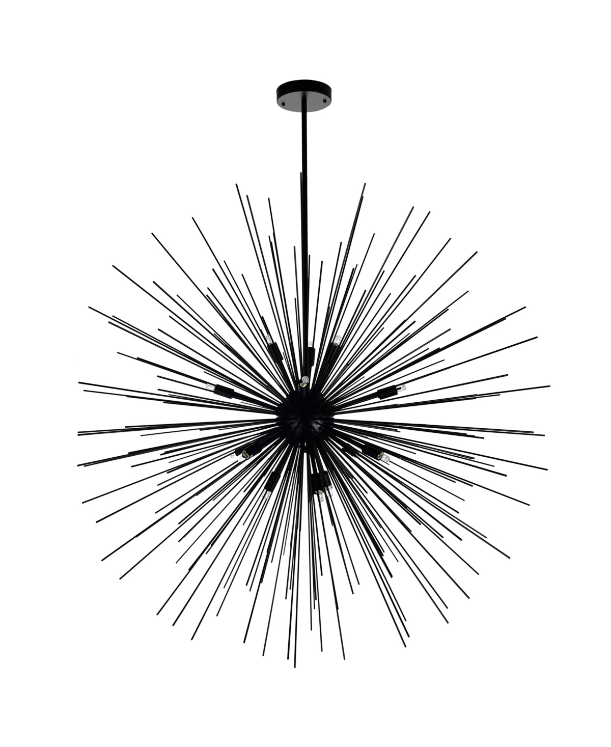 Shop Cwi Lighting 40" Metal Savannah 14 Light Chandelier In Black