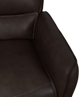 Derban 40" Leather Zero Gravity Recliner, Created for Macy's