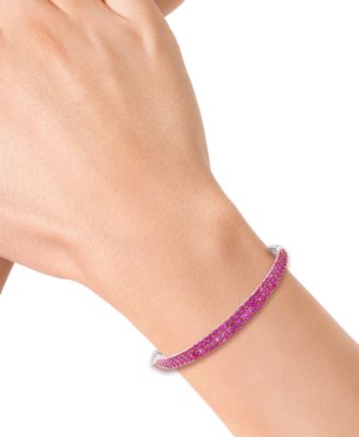 EFFY&reg; Ruby Graduated Bangle Bracelet (5-1/20 ct. t.w.) in Sterling Silver (Also available in Pink Sapphire & Sapphire)