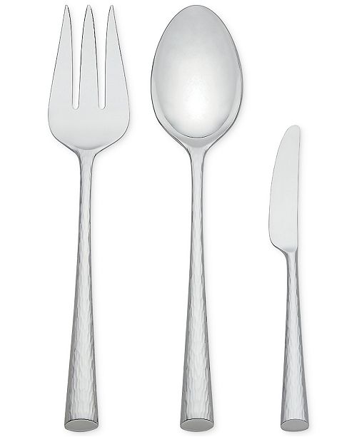 Marchesa by Lenox Flatware 18/10, Imperial Caviar 3 Piece Serving Set