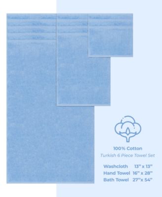 Edison 100% Cotton Luxury 6-Piece Towel Set