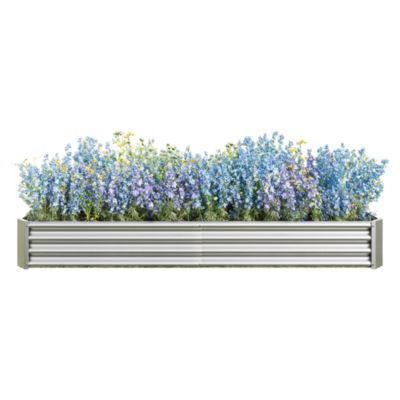 Metal Raised Garden Bed Kit for Flowers and Vegetables