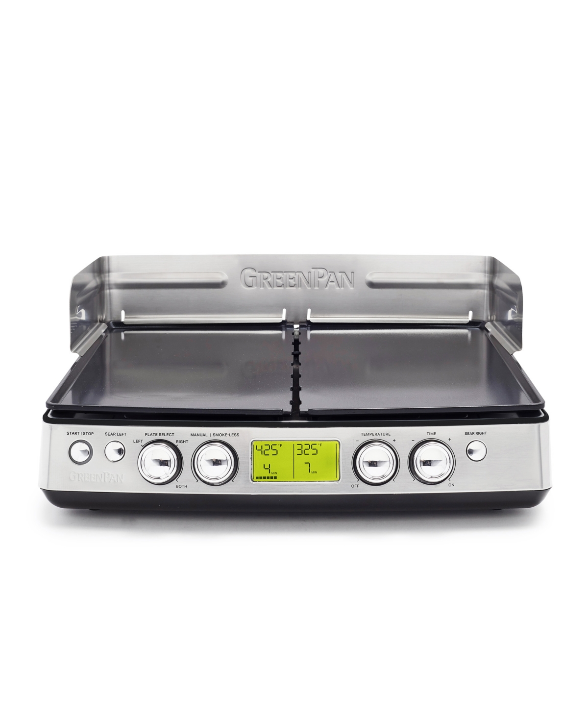 Greenpan Elite Xl Smoke-less Grill Griddle In Black