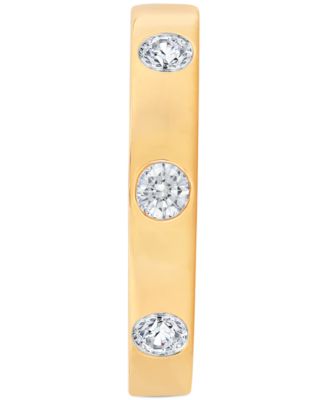 Diamond Bezel-Set Polished Band (3/4 ct. t.w.) in 14k Gold