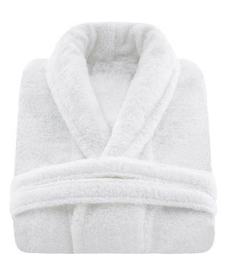 Unisex Luxury Hotel Spa Warm Shawl Collar Soft Plush Fleece Bath Robe