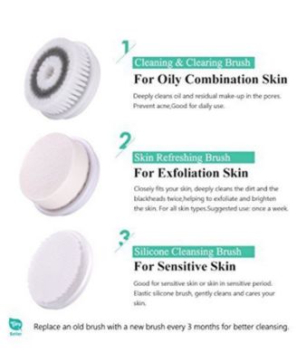 Electric Facial Cleasing Brush Set