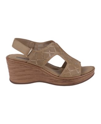 Women's Amara Embellished Slingback Wedge Sandals