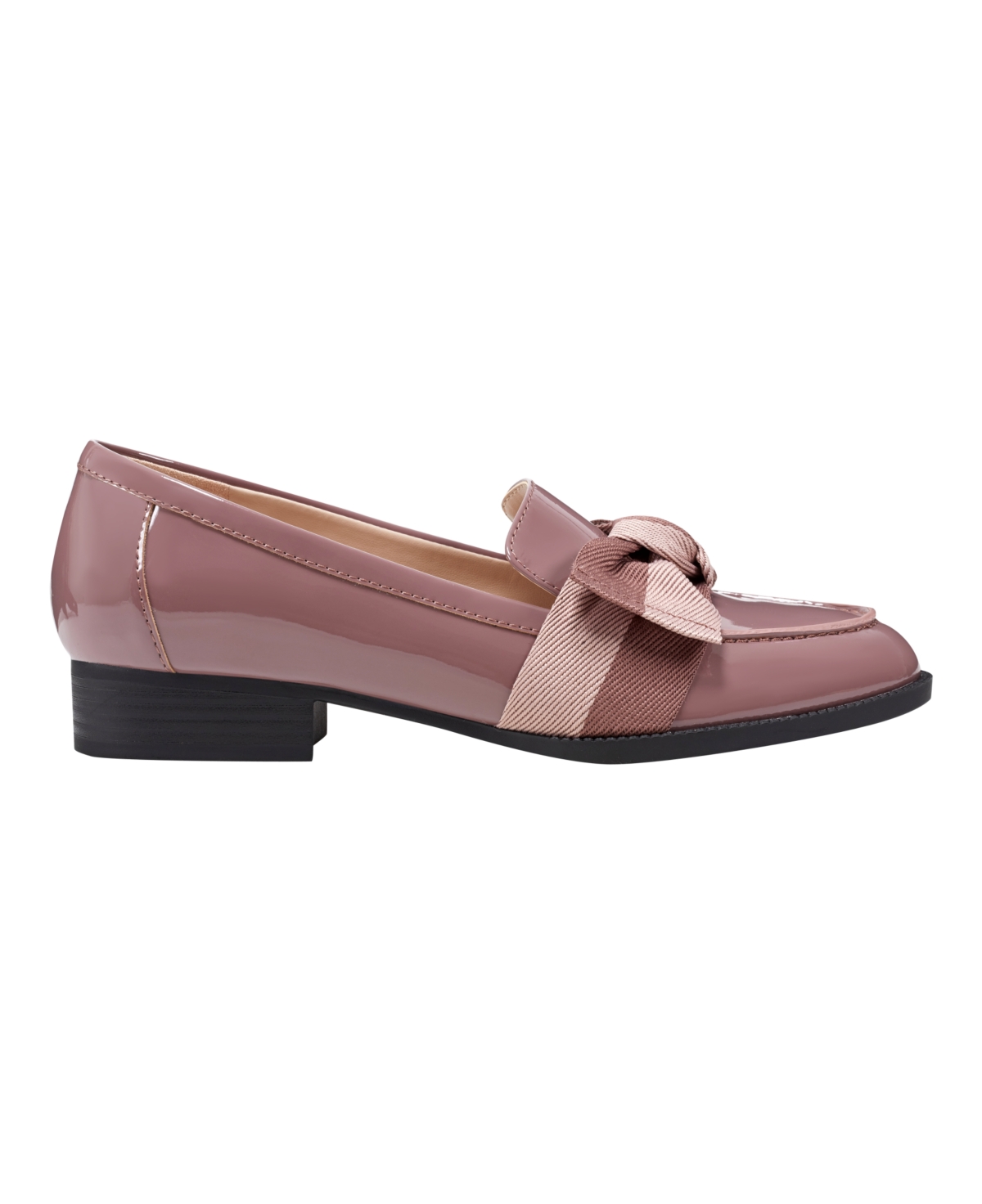 BANDOLINO WOMEN'S LINDIO BOW SLIP ON TAILORED LOAFERS 