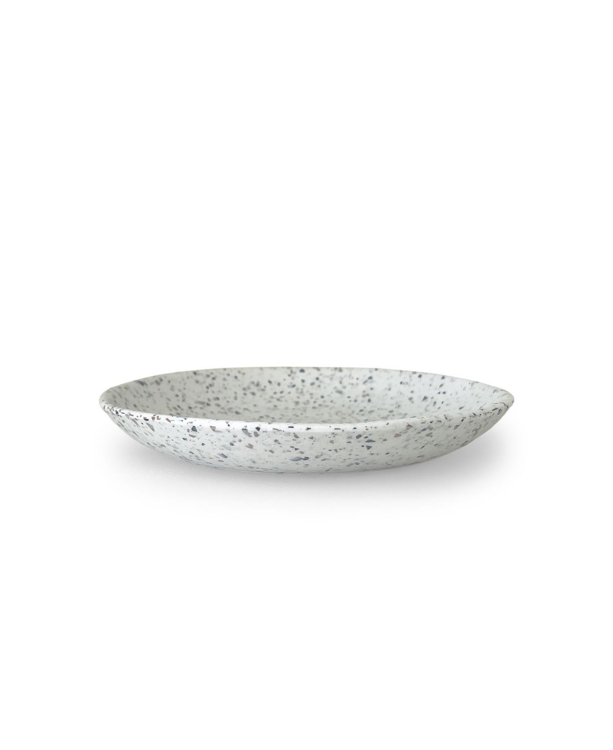 Q Squared Terrazzo Dinner Plates, Set Of 4 In White,black