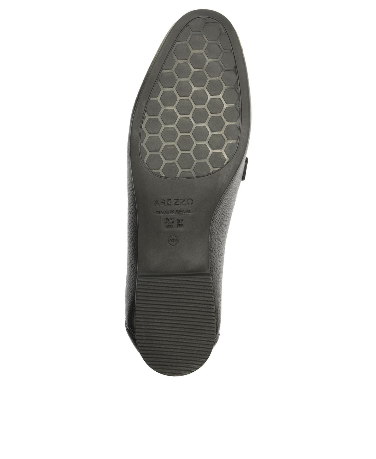 Женские туфли Arezzo Emma Horse Bit Pebble Leather Classic, цвет: Чёрный кожаный — фото 5