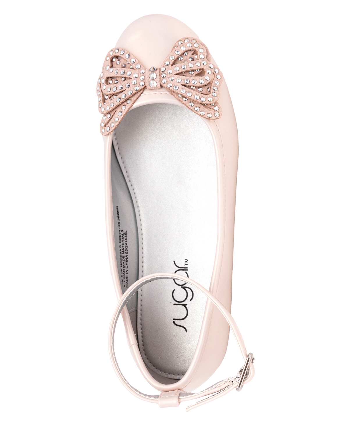 SUGAR LITTLE AND BIG GIRLS NEESSA BALLET FLAT 