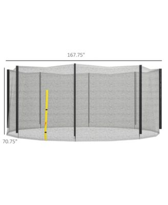 14ft Trampoline Net Replacement with Zippe Entrance