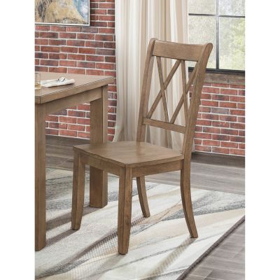 2 Casual Side Chairs with Double-X Back