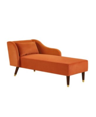 Streamdale Furniture Modern Chaise Lounge Chair Velvet Upholstery ...