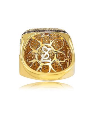 Suzy Levian Sterling Silver Cubic Zirconia Pave Dome Ring