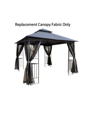 Streamdale 10x10 FT Patio Double Roof Gazebo Replacement Canopy Top Fabric