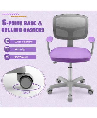 Auto Lock Kids Mesh Chair with Armrests Height Adjustable