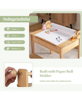 Toddler Multi Activity Table with Chair Kids Art & Crafts Table