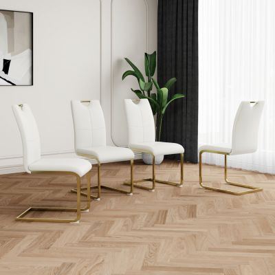 Streamdale Faux Leather Dining Chairs Set of 4