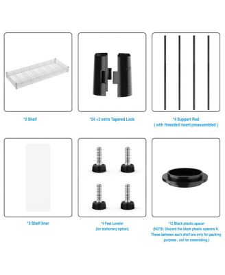 Heavy Duty Height Adjustable Wire Shelving