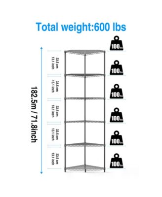 Multi-Purpose Metal Corner Shelf