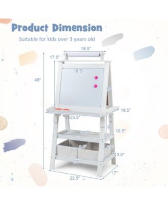 3-in-1 Double-Sided Storage Art Easel