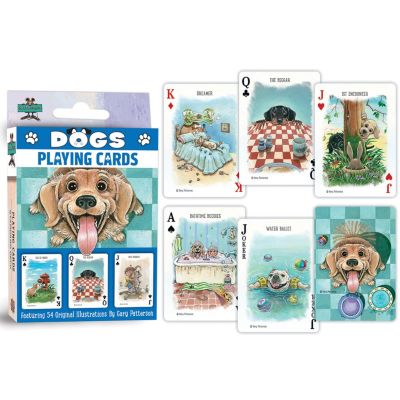 MasterPieces Dogs Playing Cards - 54 Card Deck for Adults