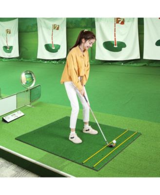 5 x 4 FT Golf Hitting Mat Artificial Indoor Outdoor Turf Golf Training Mat 27 mm