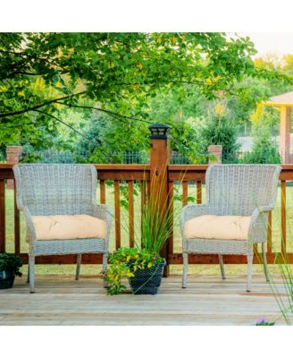 2PCS 21'' x 21'' Patio Chair Seat Cushion Pads Indoor/Outdoor