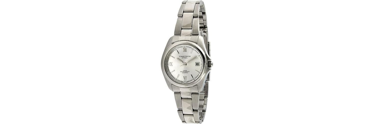 Women's Stainless Steel Silver Dial Bracelet Watch