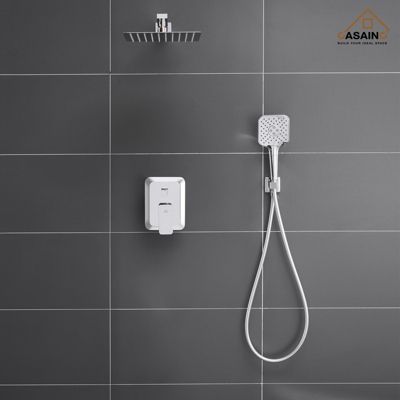 10 Inch Wall Mounted Square Shower System Set with Handheld Spray