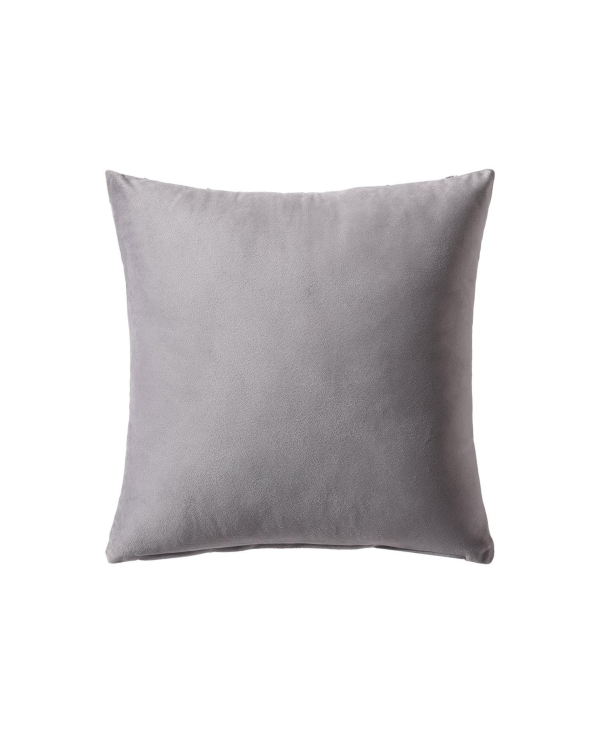 Linen Classique Dotted Windowpane Reversible Decorative Pillow- Grey