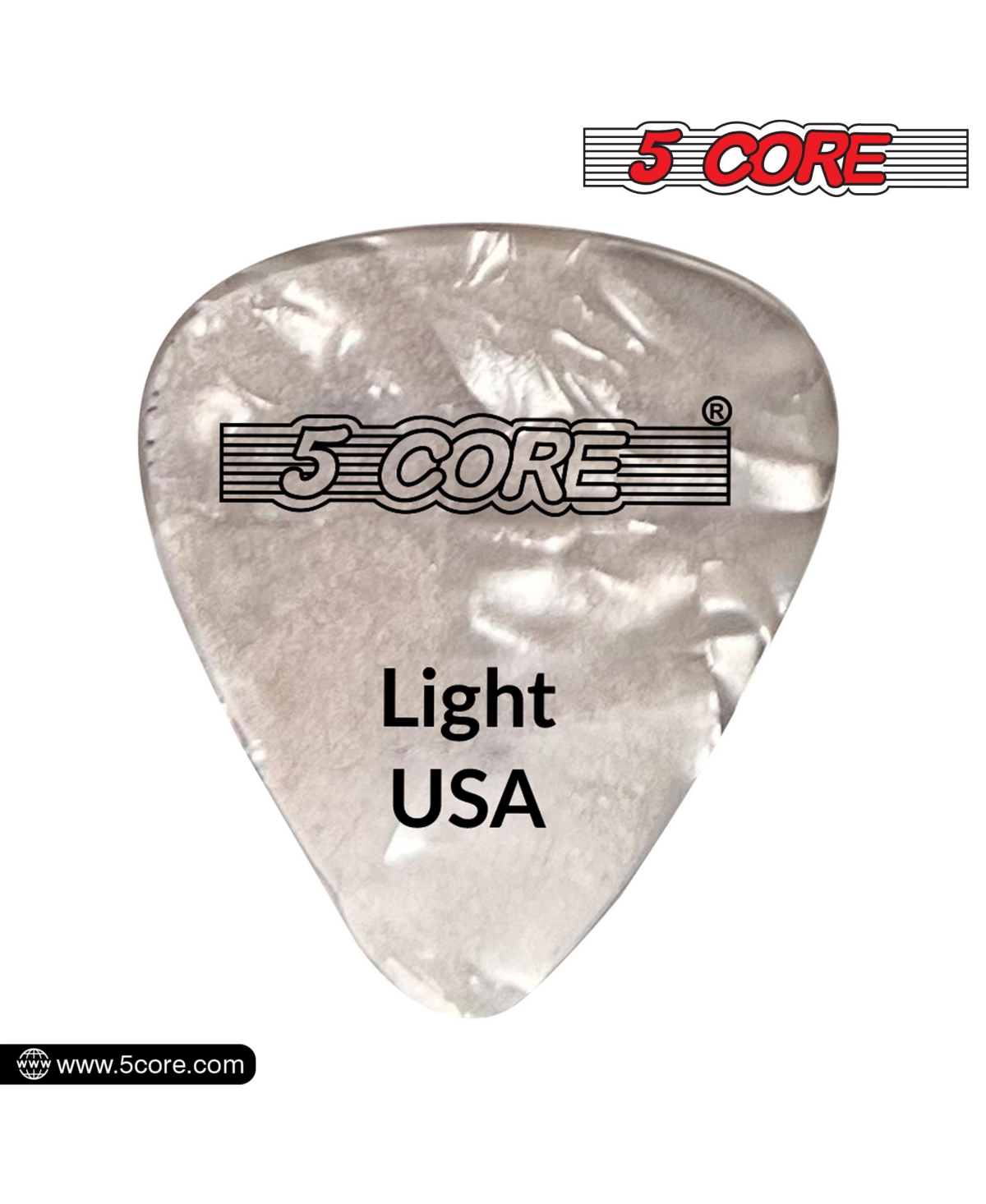 5Core Guitar Picks 0.96mm Celluloid Heavy Gauge Pick Acoustic Electric Bass