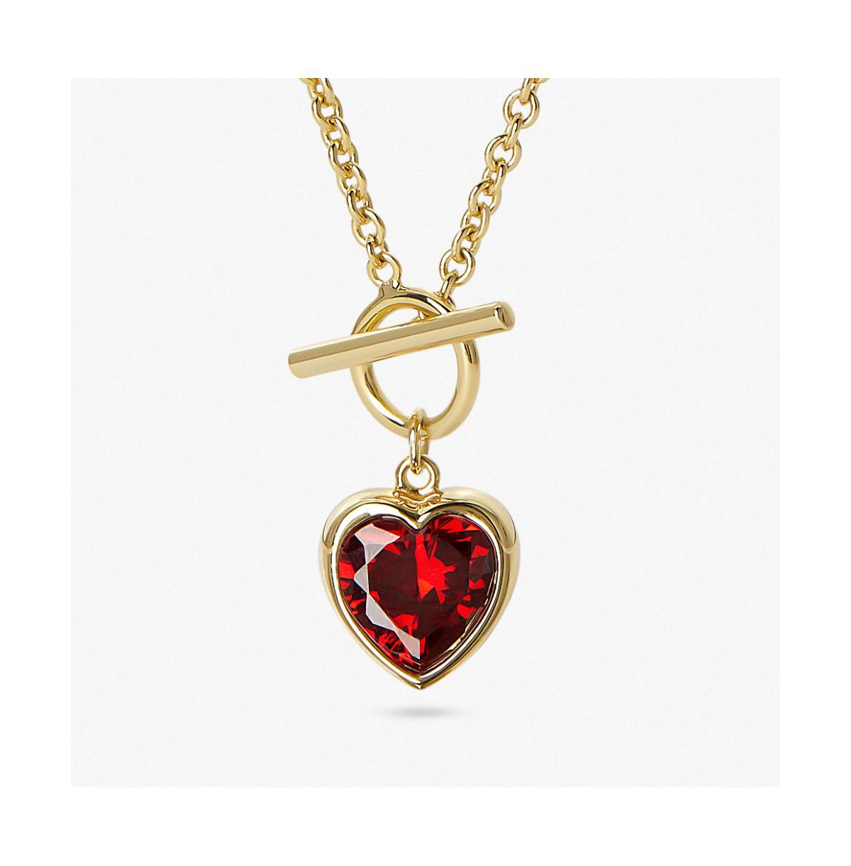 Gold Heart Necklace - Hana Lee Heart - Gold