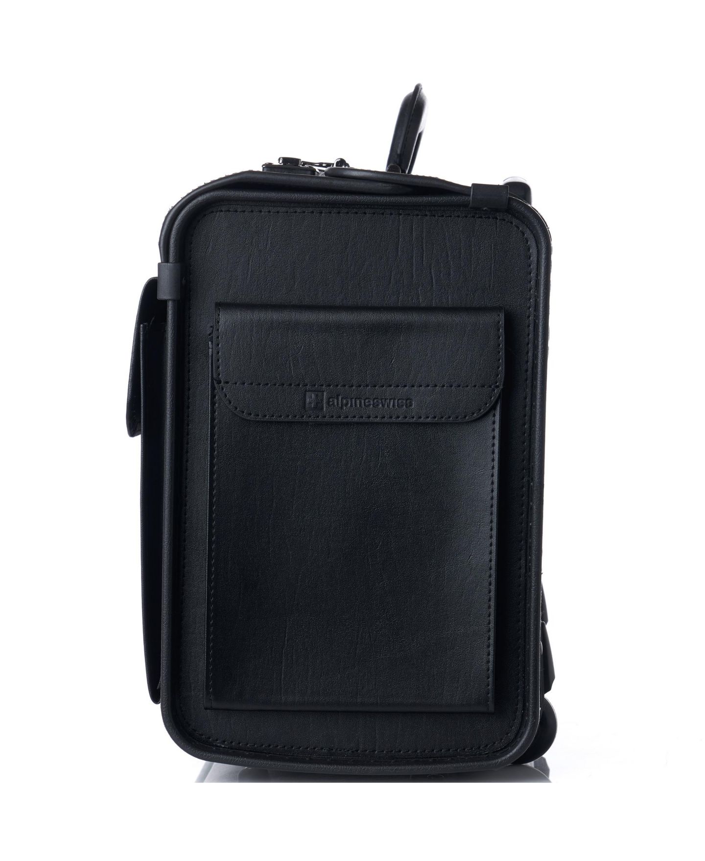Сумка Alpine Swiss 19 Wheeled Briefcase Rolling Case Sales Sample Pilot Lawyer Attache, цвет: Чёрный — фото 9