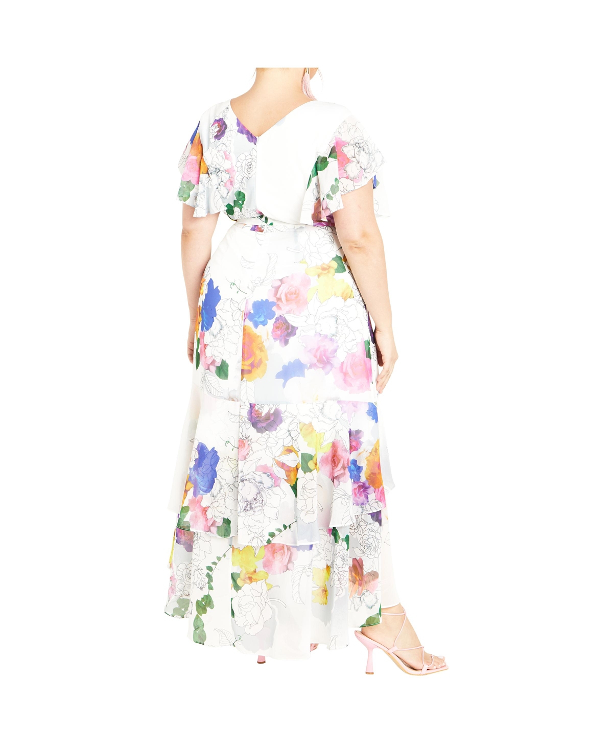 City Chic Plus Size Margot Print Maxi Dress