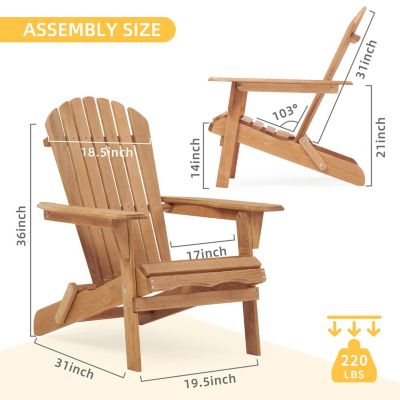 Streamdale Wood Adirondack Chair Set (2)