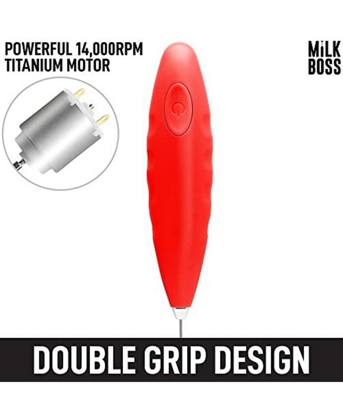 Zulay Kitchen Milk Boss Milk Frother for Coffee With Batteries Included