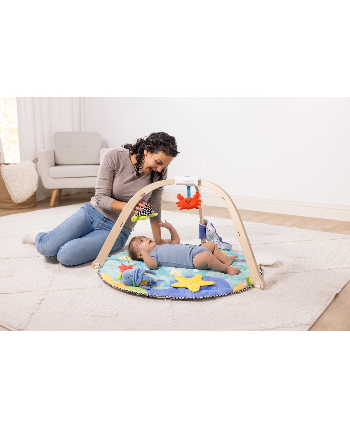 Melissa & Doug Ocean Easy-fold Play Gym In Multi-color