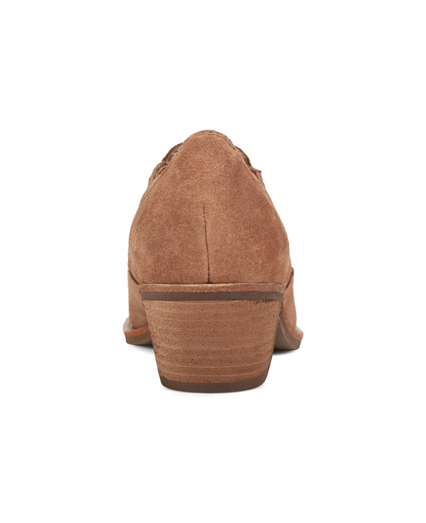 Женские ботинки Earth Jalin Almond Toe Slip-On Shooties, цвет: Коньячный замшевый — фото 3