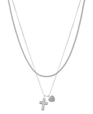 Collana A Cuore Gonfio In Argento 925 Con Zirconie – Pave CZ – Romantico Gioiello Per Lei Con Catena Regolabile - 2
