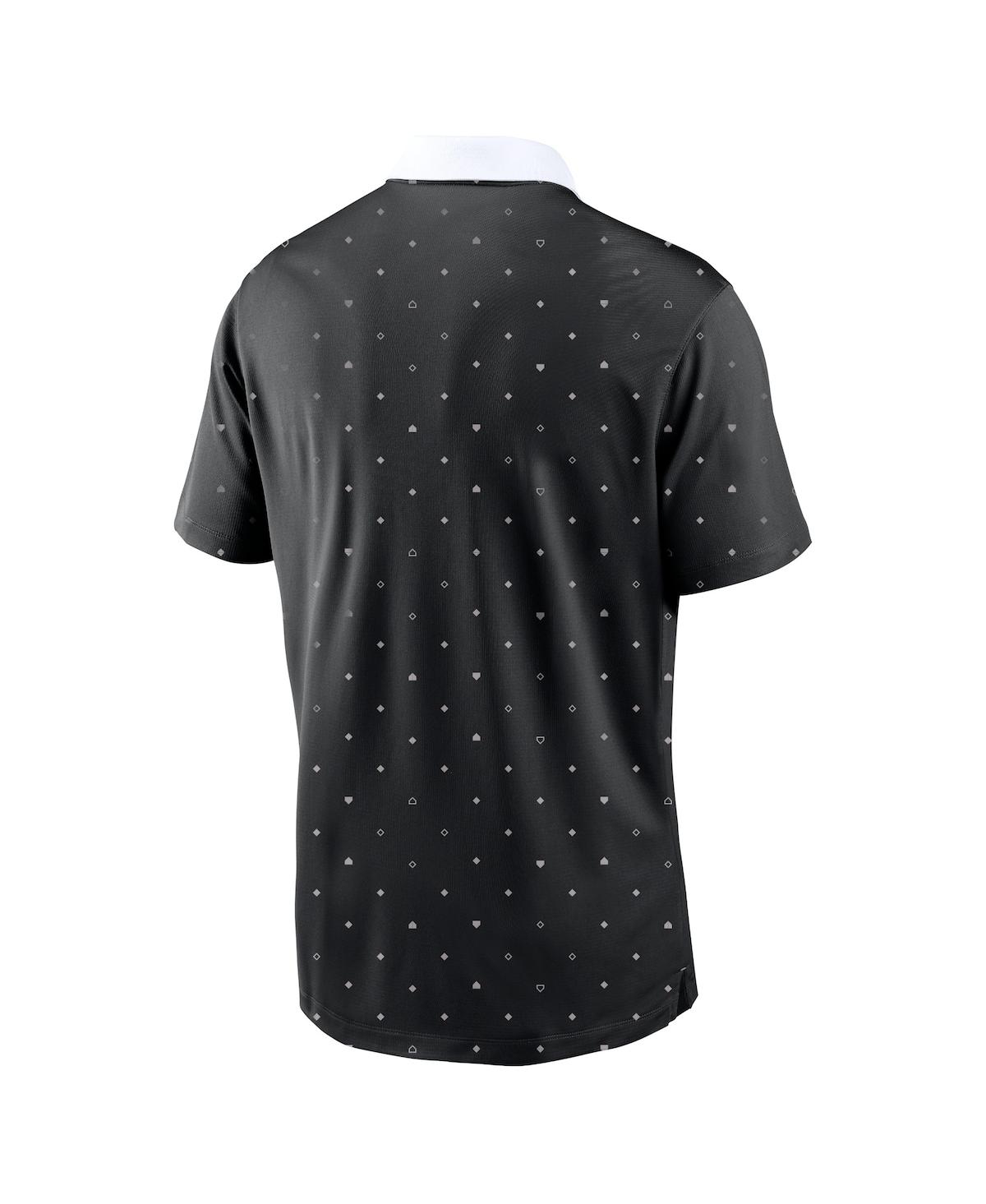 Nike Men's Chicago Sox Legacy Icon Vapor Performance Polo In Black,white